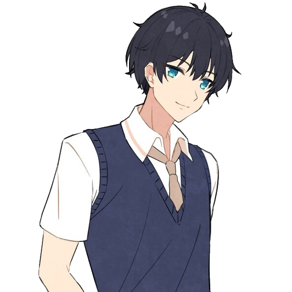 Ein Porträt von Junichi Tanaka. Er hat grüne Augen, dunkles Haar und trägt eine dunkle Weste und ein weißes Hemd mit Krawatte.